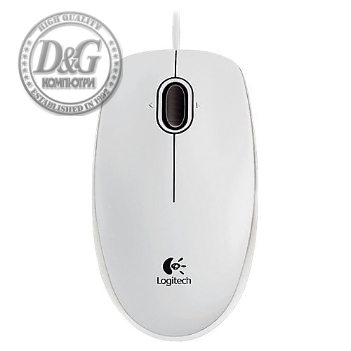 Logitech B100 Optical Mouse for Business White