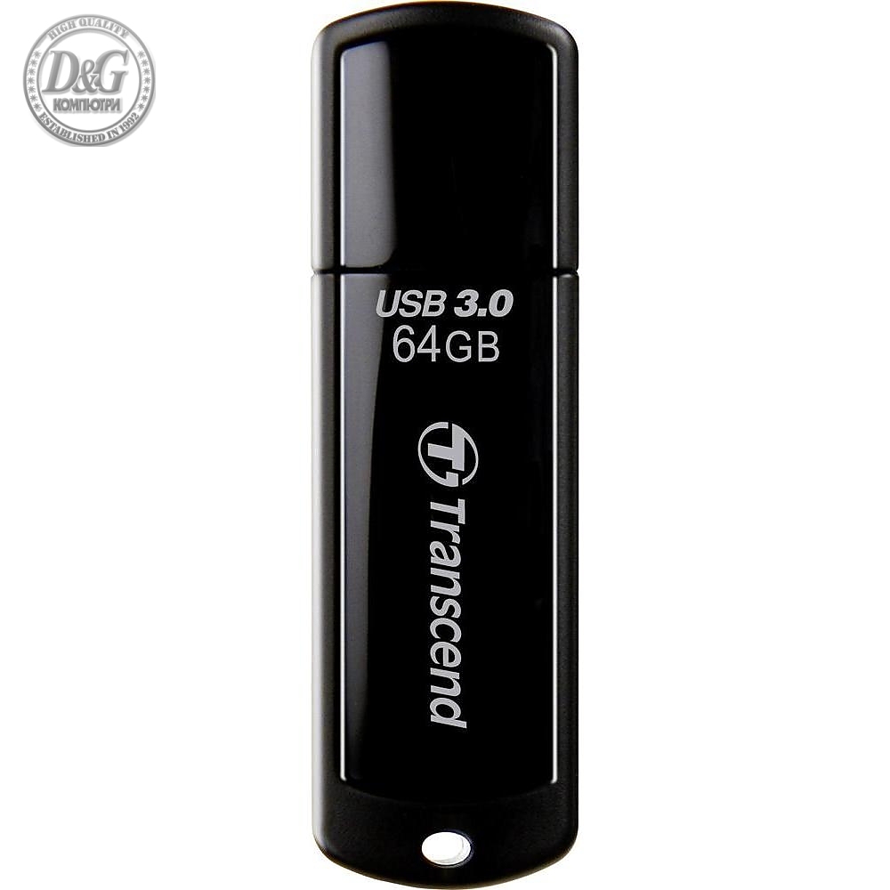 Transcend 64GB, USB3.1, Pen Drive, Classic, Black