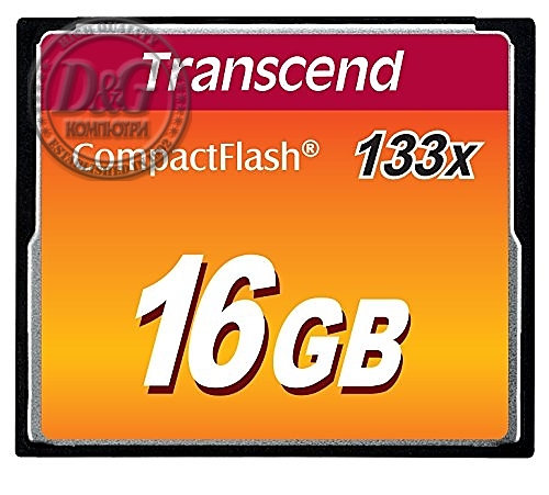 Transcend 16GB, CF Card, MLC, 133X