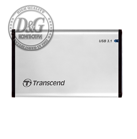 Transcend 0GB StoreJet 2.5" (SATA), USB 3.1, Aluminum housing