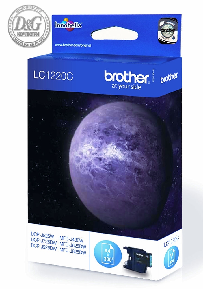 Brother LC-1220C Ink Cartridge for DCP-J525W/DCP-J725DW/DCP-J925DW/MFC-J430W