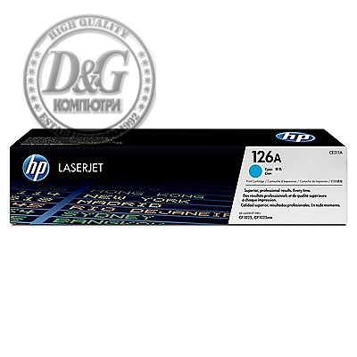 HP 126A Cyan LaserJet Toner Cartridge