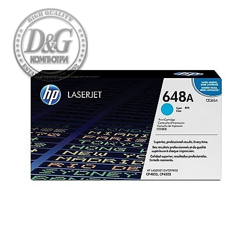 HP 648A Cyan LaserJet Toner Cartridge