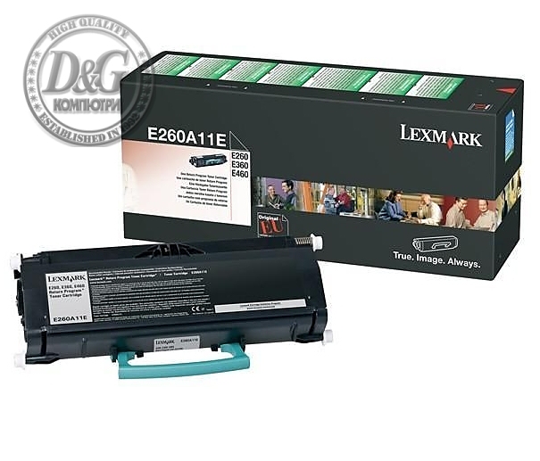 Lexmark E260A11E E260, 360, 460, 462 Return Programme 3.5K Toner Cartridge