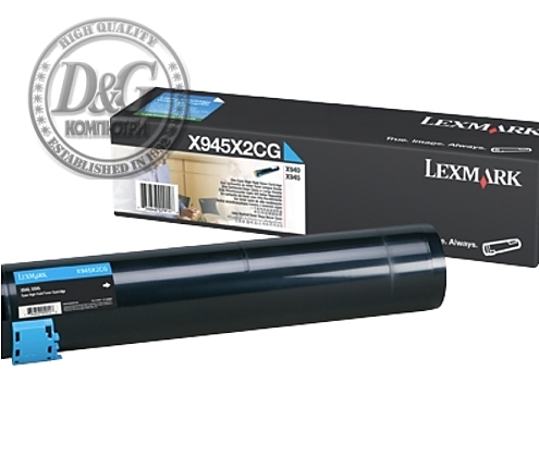 Lexmark X945X2CG X940, 945 Cyan 22K Toner Cartridge
