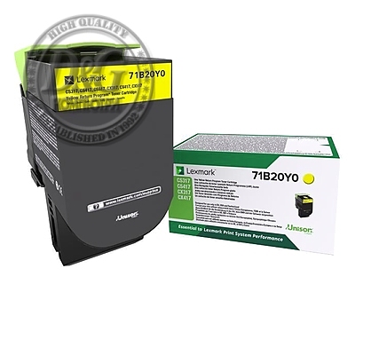 Lexmark 71B20Y0 CS/CX317, 417, 517 Yellow Return Programme 2.3K Toner Cartridge