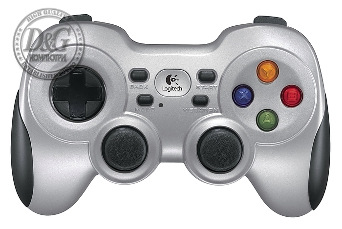 Logitech Gamepad F710, Dual Vibration Feedback, Steam Support, D-Pad, 2.4 GHz Wireless