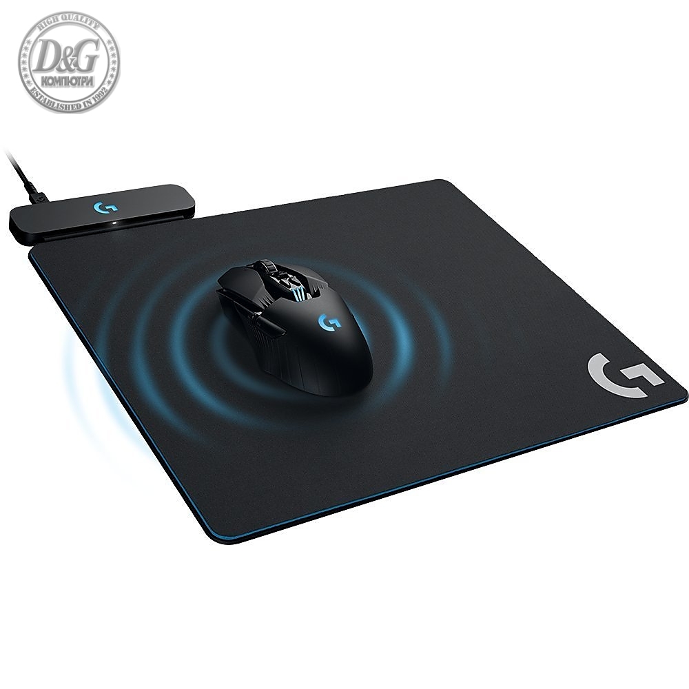 Logitech G Poweplay Wireless Charging System, Hard/Cloth Mouse Pad, G502/G703/G903/Pro X Superlight Compatible