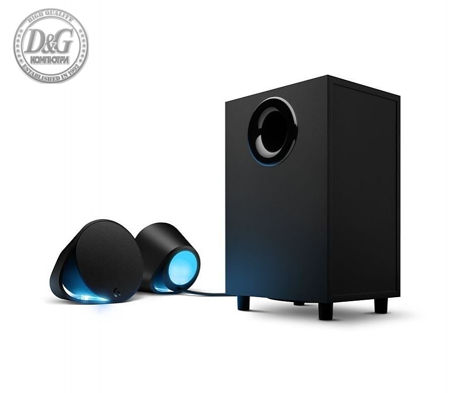 Logitech G560 Lightsync PC Gaming Speakers, 240W Peak (120W RMS), USB, 3.5mm, Bluetooth 4.1, Headphone Jack, Subwoofer, Black