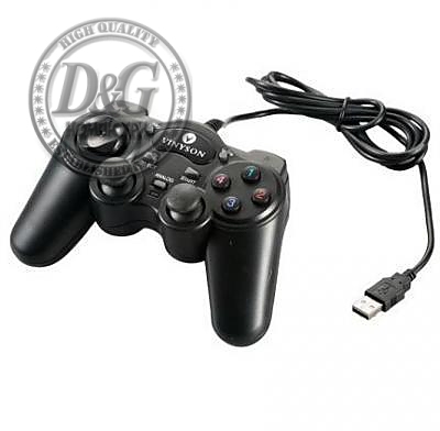 Жичен геймпад ESTILLO 703  Dual Vibration, USB, Черен