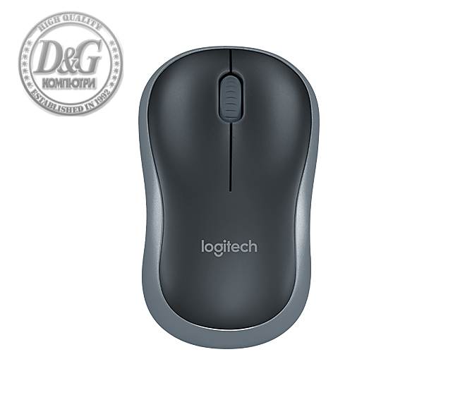 Безжична оптична мишка LOGITECH M185, Сива, USB