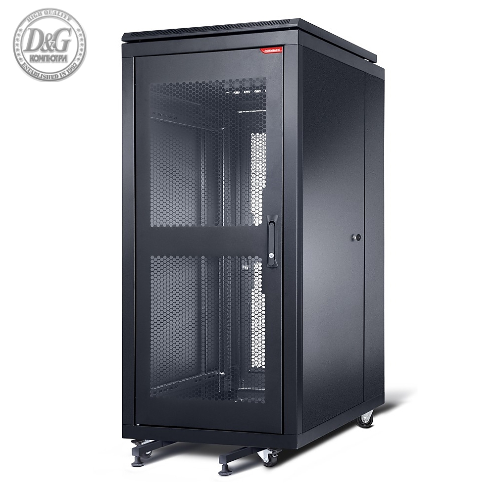 Formrack 19" Server rack 32U 600/1000mm, perforated front and back door, openable locking sides, height: 1653mm, loading capacity: 1000kg (does not include castor/feet group)