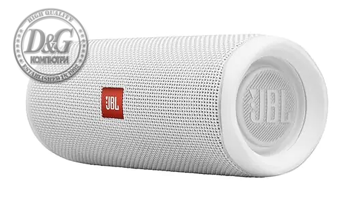 JBL FLIP5 WHT waterproof portable Bluetooth speaker