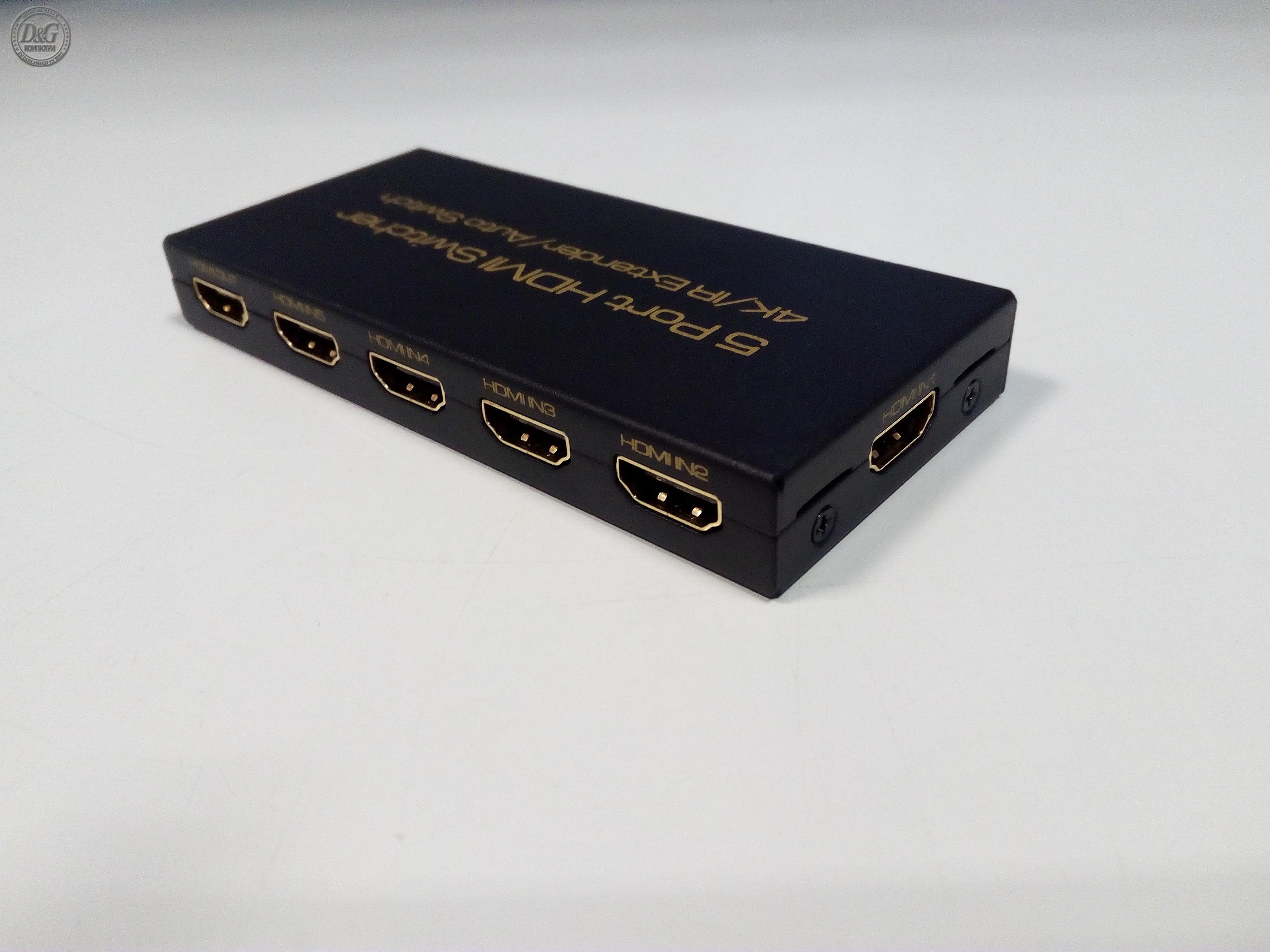 Автоматичен превключвател ESTILLO HDMI switch, 5/1 x HDMI1.4, 5 входа 1 изход
