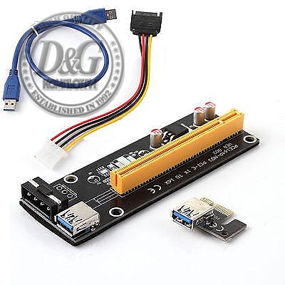Конвµр‚ор Estillo Riser Card 6 Pin, PCI-• x 1 към PCI-• x16, USB 3.0
