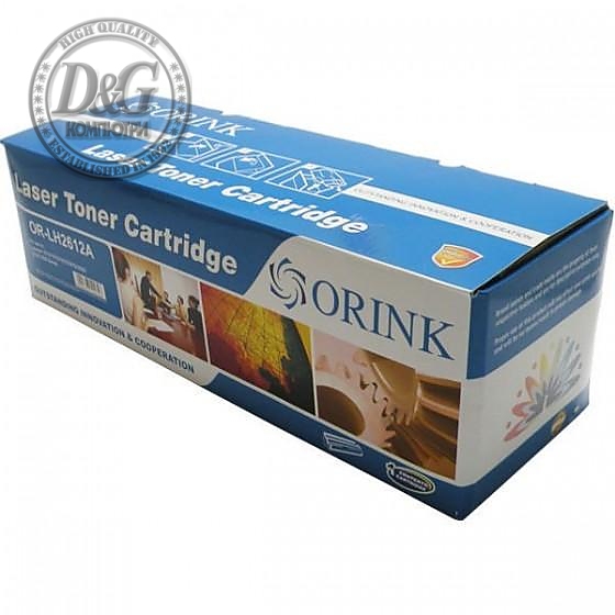 Тонер касета ORINK HP Q2612A / Can LBP2900/ Q2612A, Черен