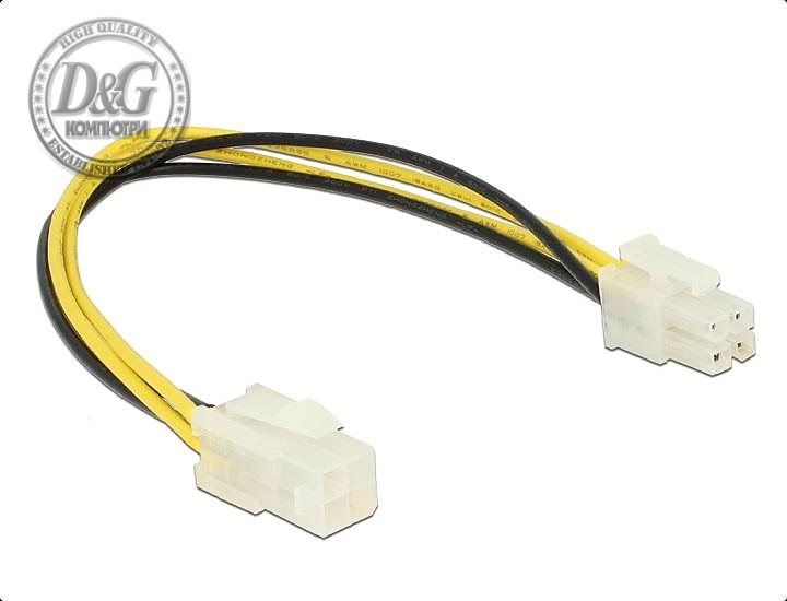 Кабел Delock P4 4 pin мъжко - P4 4 pin женско, 30 cm