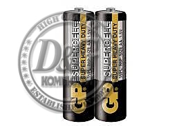 Цинк карбонова батерия GP R6  SUPERCELL 15PL-S2 /2 бр. в опаковка/ shrink 1.5V