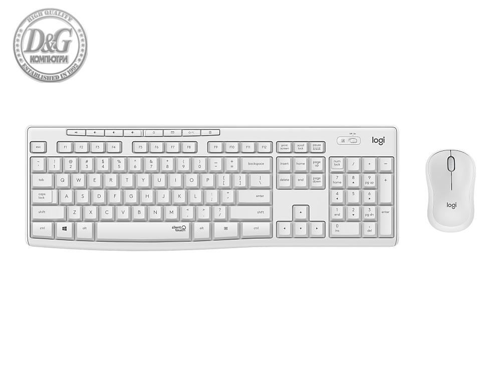 Logitech MK295 Silent Wireless Combo - OFF WHITE - US INTL - 2.4GHZ - INTNL