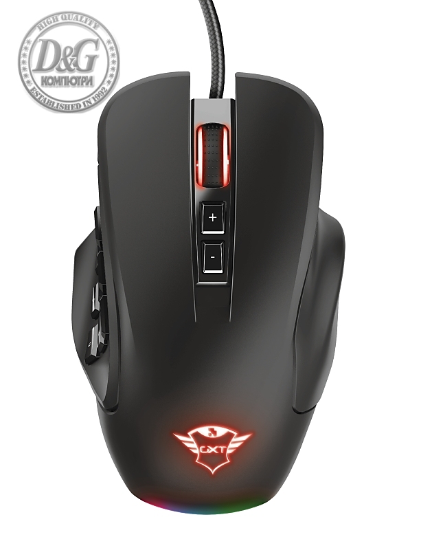 TRUST GXT 970 Morfix Customisable RGB Gaming Mouse