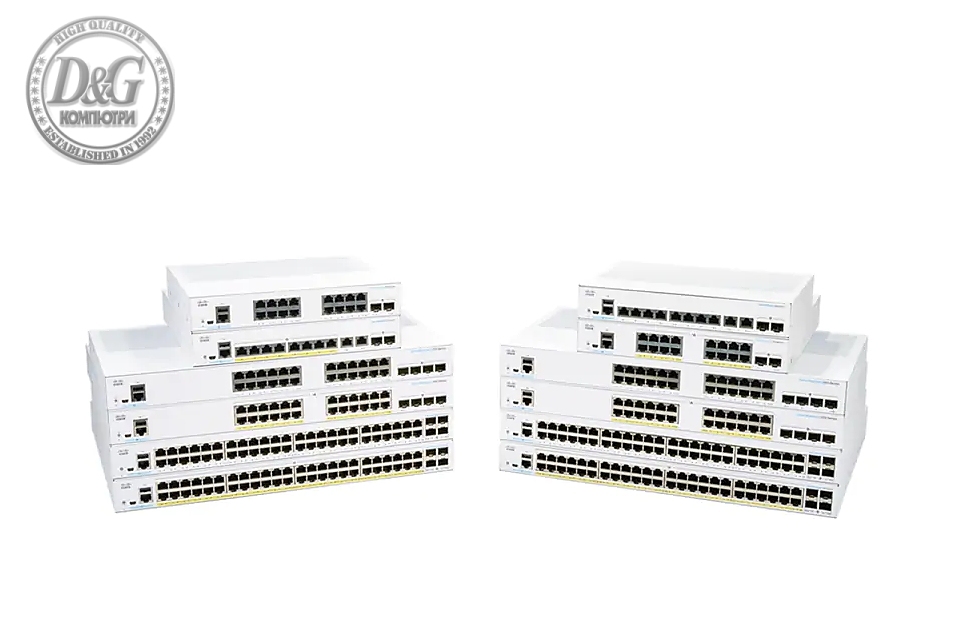 Cisco CBS350 Managed 8-port GE, Ext PS, 2x1G Combo
