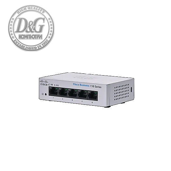 Cisco CBS110 Unmanaged 5-port GE, Desktop, Ext PS