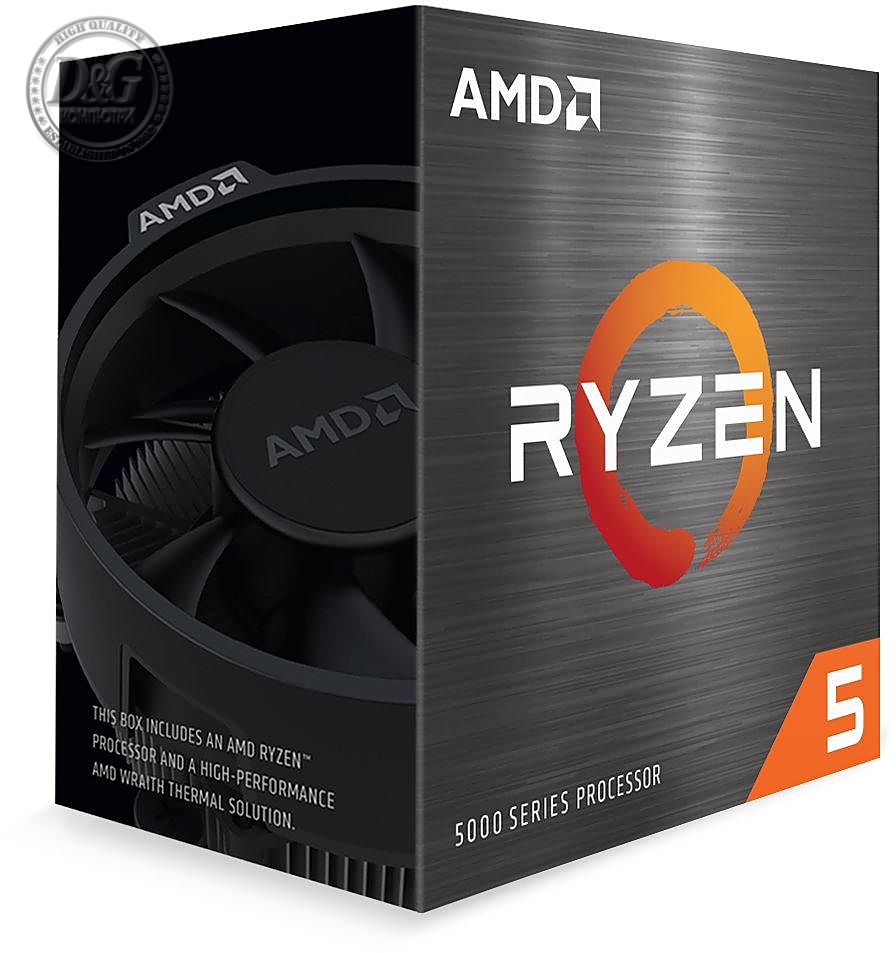 Про†µсор AMD RYZEN 5 5600X 6-Core 3.7 GHz (4.6 GHz Turbo) 35MB/65W/AM4/BOX