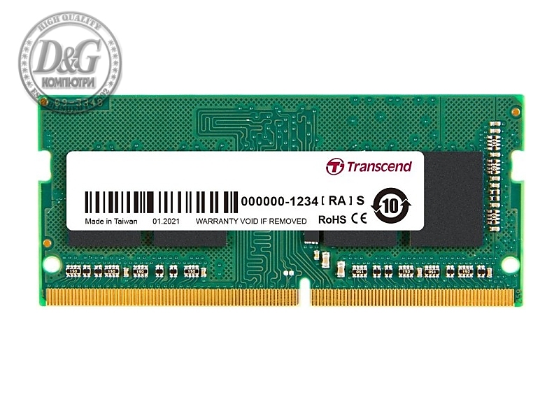 Transcend 16GB JM DDR4 3200Mhz SO-DIMM 2Rx8 1Gx8 CL22 1.2V