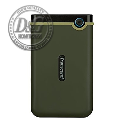 Transcend 2TB, 2.5" Portable HDD, StoreJet M3, Military Green, Slim