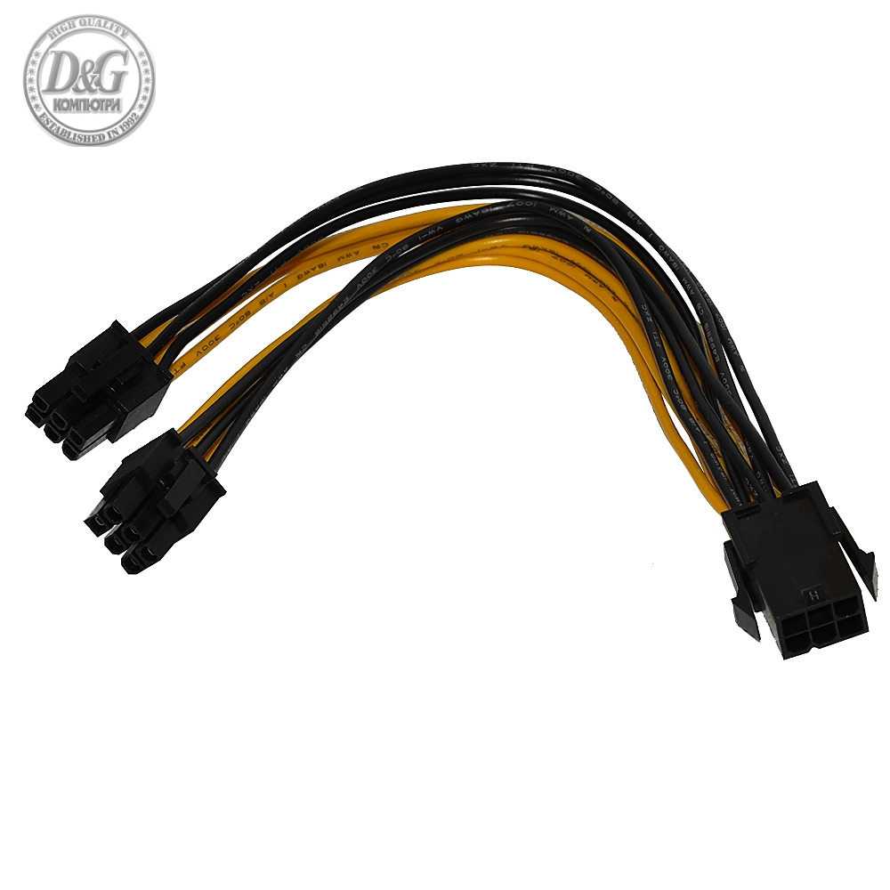 Makki Mining PCI-E Splitter 6pin -> 2x 6pin - MAKKI-CABLE-PCIE6-TO-2x6