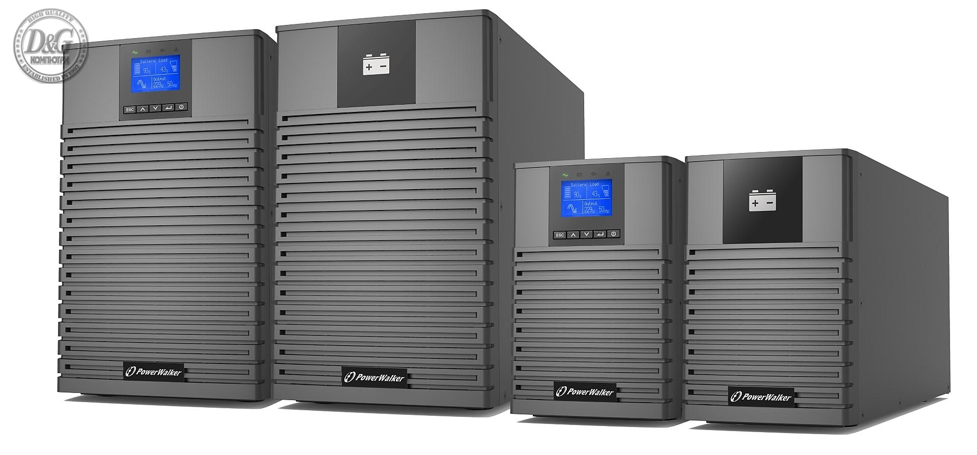 UPS POWERWALKER VFI 1000 CT IoT  PF1 1000VA/ 1000 W, On-Line - TOGETHER IN THE CLOUD!