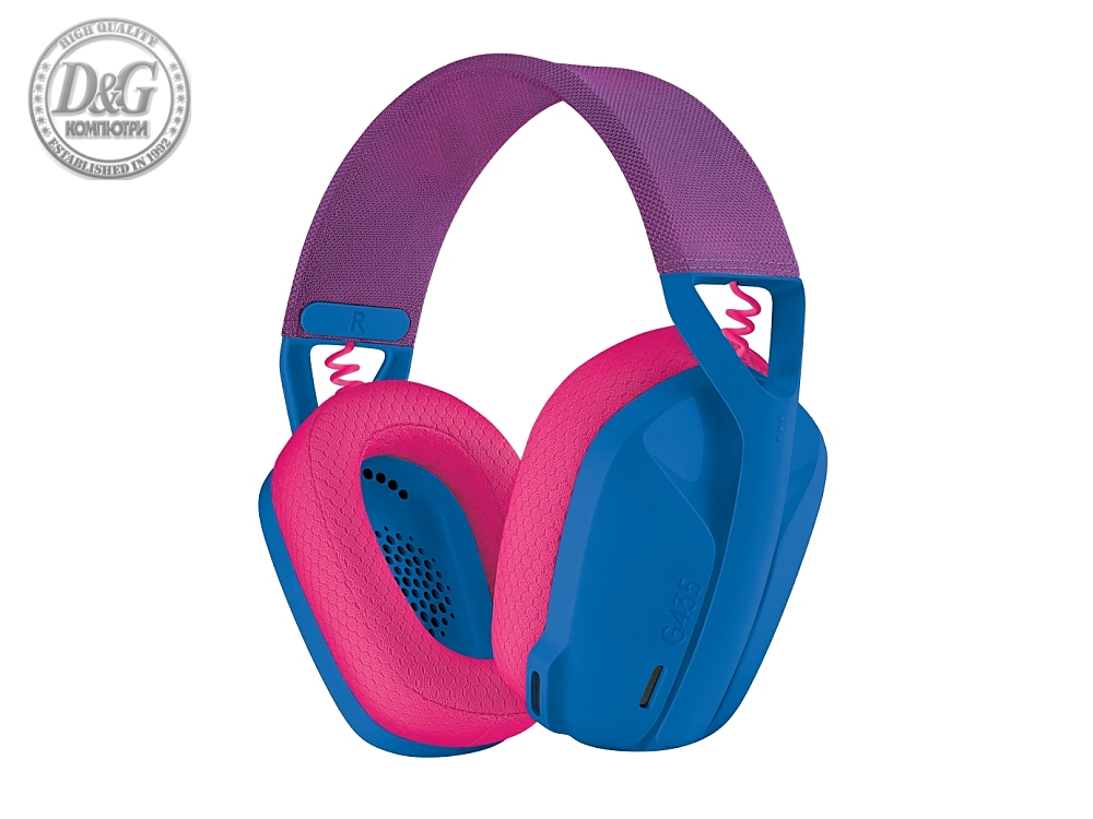 Logitech G435 LIGHTSPEED Wireless Gaming Headset - BLUE - EMEA