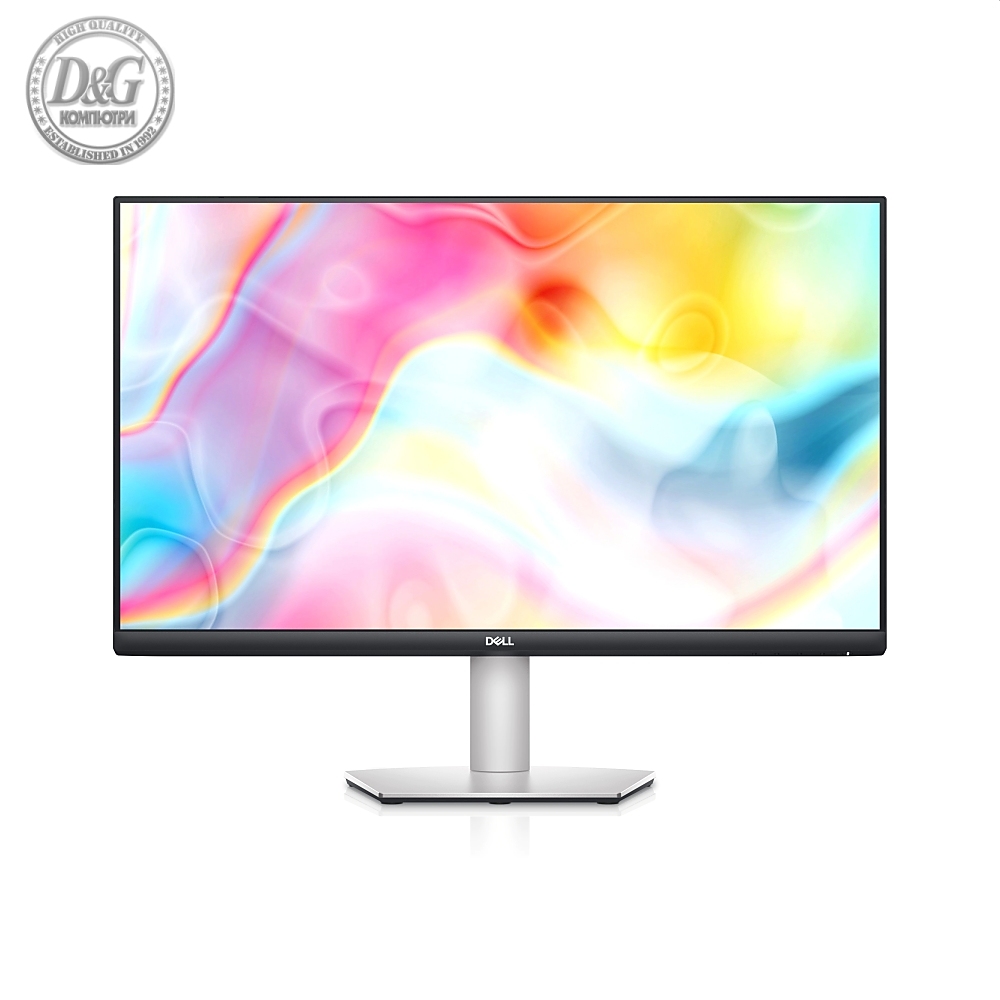 Dell S2722DC, 27" IPS Anti-Glare, White LED, 4ms, 1000:1, 350 cd/m2, QHD 2560x1440, 99% sRGB, AMD FreeSync, HDMI, DisplayPort, USB-C, USB 3.2 hub, Speakers, Height Adjustable, Pivot, Swivel, Tilt, Black