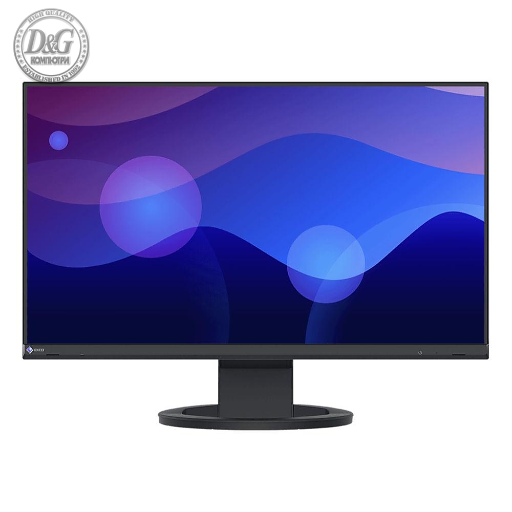 Монитор EIZO FlexScan EV2480, IPS, 23.8 inch, Wide, Full HD, HDMI, DisplayPort, USB-C, Черен