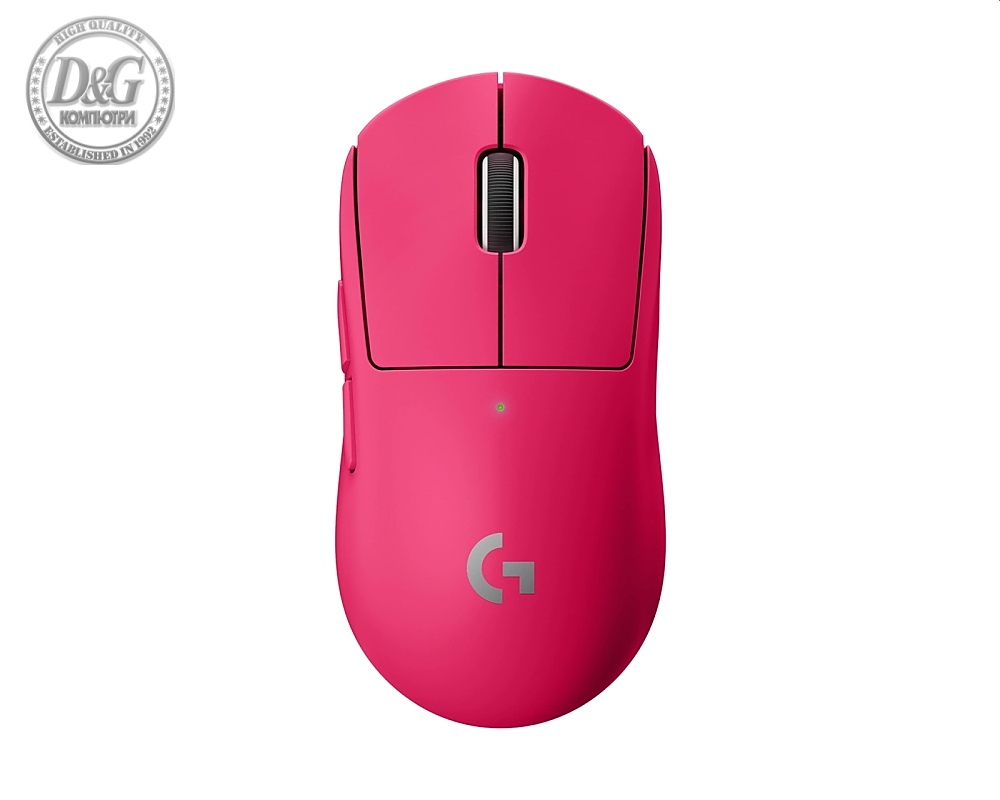 Logitech G Pro X Superlight Wireless Mouse, Lightspeed Wireless 1ms, HERO 25K DPI Sensor, 400 IPS, Onboard Memory, >63g, Magenta