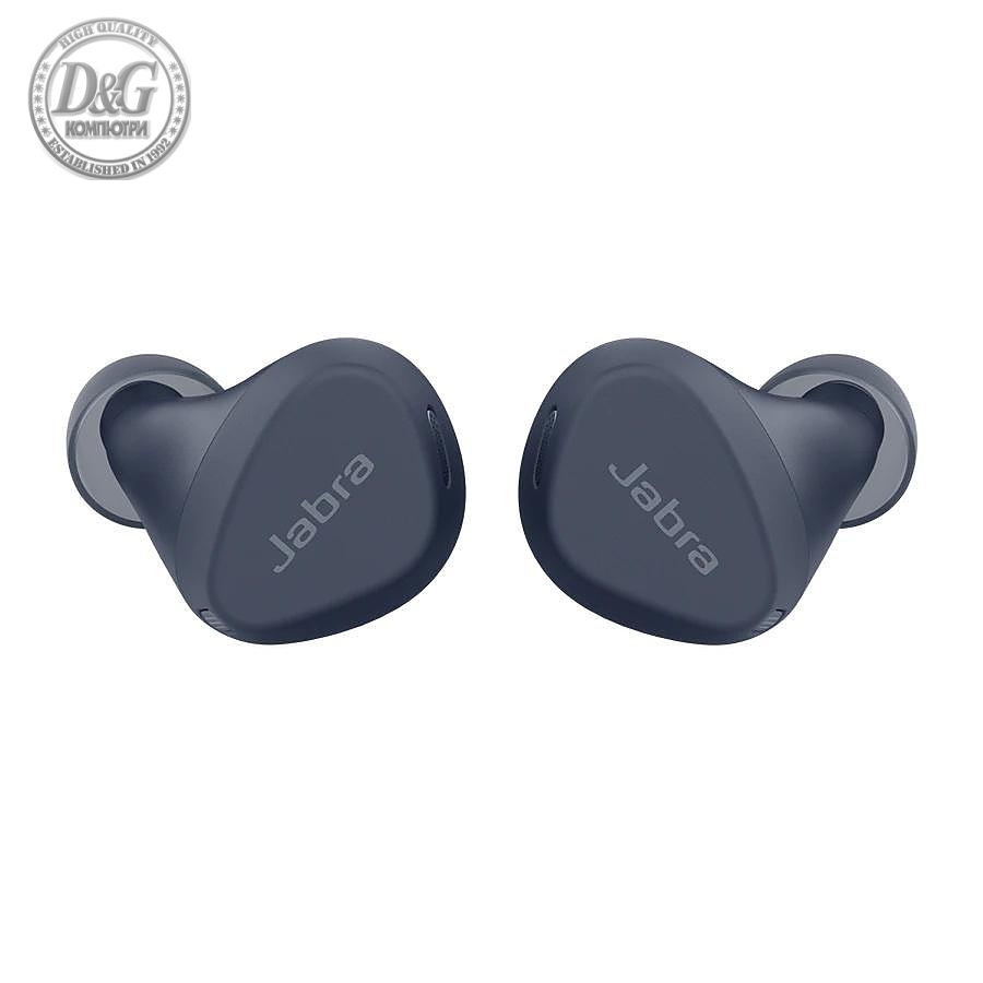 Блутут слушалки Jabra Elite 4 Active Navy