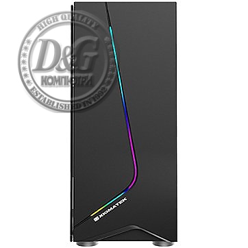 Chassis Eros EN43378, ATX, Micro ATX, USB3.0x1+USB2.0x1, Rainbow LED Front Panel, Left Tempered Glass, Rear SYNC XCR120 Fan