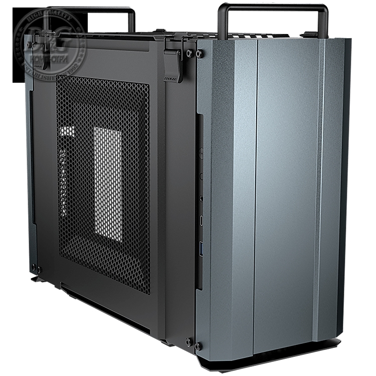 COUGAR DUST 2 - Iron Gray, Small Form Factor PC Case, Mini ITX, 	Type C 3.1 x1, USB3.0 x1, 4 Pole Headset Audio Jack x1, Reset Button, Sturdy and Solid Aluminum Panels, Independent Ventilation Zones, 175 x 335 x 403 (mm)