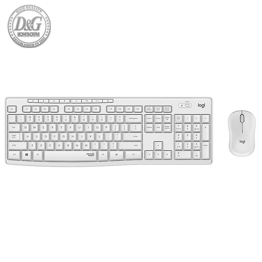 LOGITECH MK295 Silent Wireless Combo - OFF WHITE - US INT'L - 2.4GHZ  - INTNL