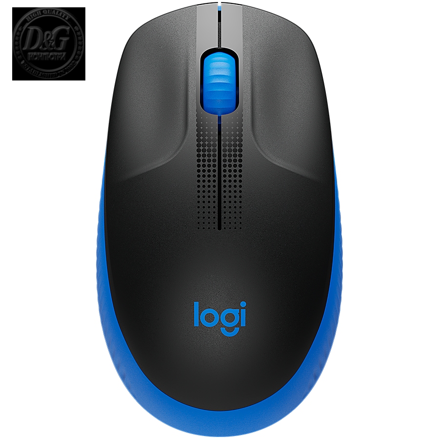 LOGITECH M190 Full-size wireless mouse - BLUE - 2.4GHZ - EMEA - M190