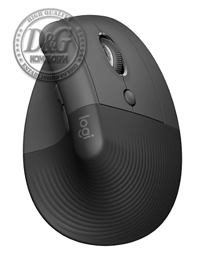 Logitech Lift Vertical Ergonomic Mouse - GRAPHITE / BLACK - EMEA