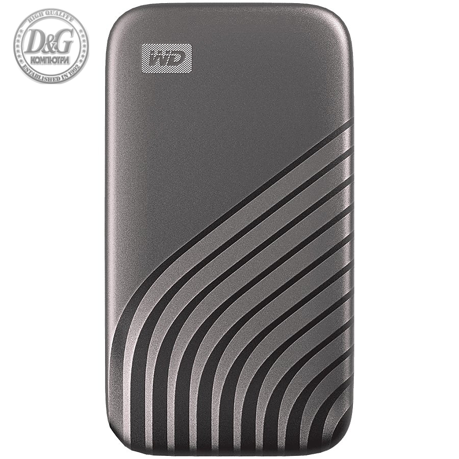 WD 1TB My Passport SSD - Portable SSD, up to 1050MB/s Read and 1000MB/s Write Speeds, USB 3.2 Gen 2 - Space Gray