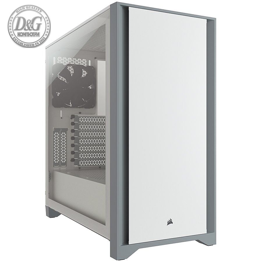 CORSAIR 4000D Tempered Glass Mid-Tower ATX Case �” White