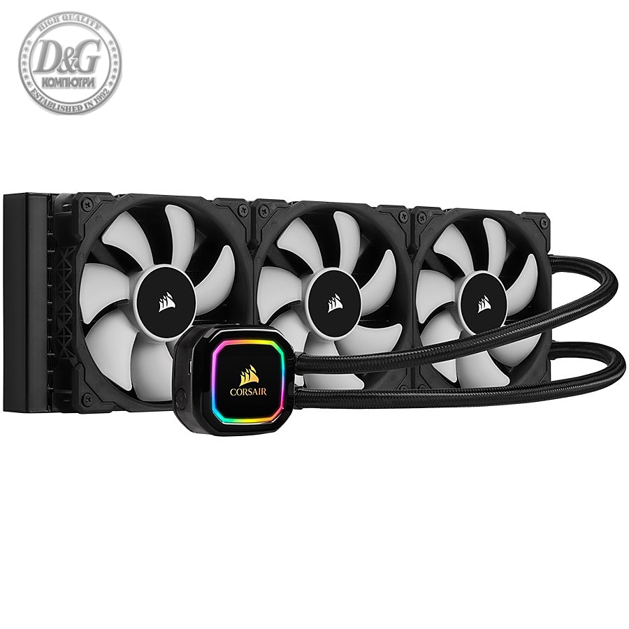 CORSAIR iCUE H150i RGB PRO XT, 360mm Radiator, Triple 120mm PWM Fans, Software Control, Liquid CPU Cooler