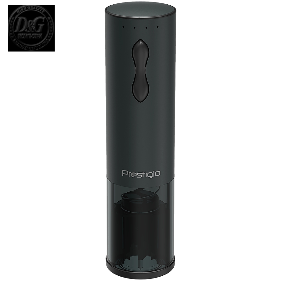 Bolsena, Electric wine opener with Prestigio Logo, aerator , vacuum preserver, Black color