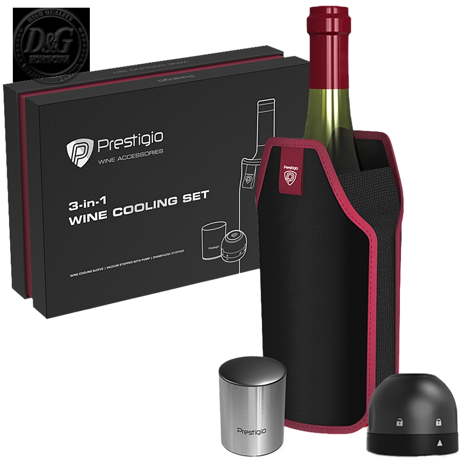Wine Stopper + Champagne Stopper + Sleeve