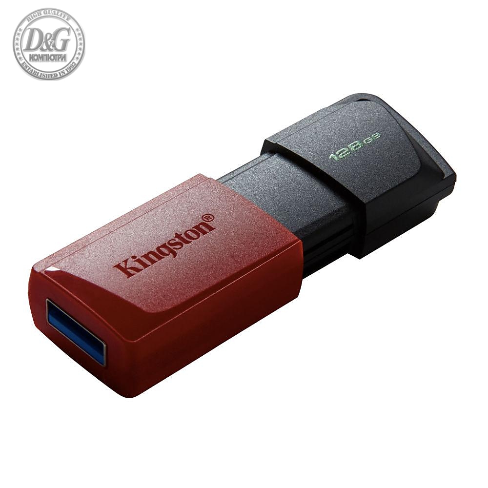 USB памет KINGSTON DataTraveler Exodia M, 128GB, USB 3.2 Gen 1, Черна