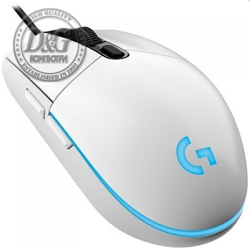 Logitech G203 LIGHTSYNC Gaming Mouse - WHITE - USB - N/A - EMEA - G203 LIGHTSYNC Gaming PC Group