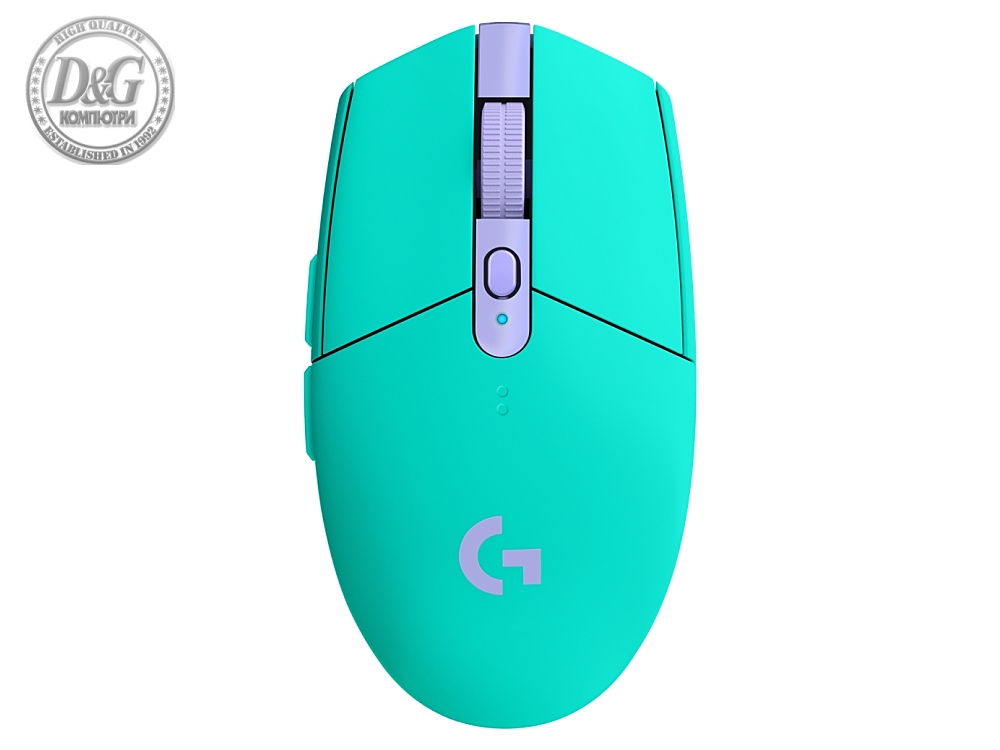 Logitech G305 Wireless Mouse, Lightsync RGB, Lightspeed Wireless, HERO 12K DPI Sensor, 400 IPS, 6 Programmable Buttons, Mint