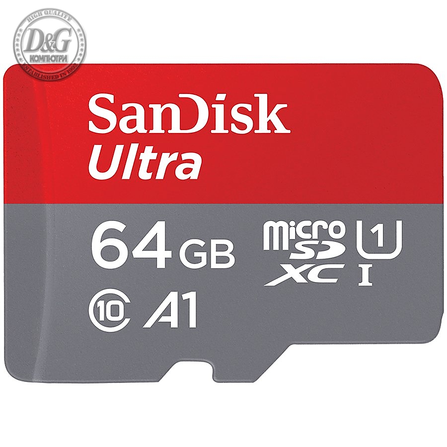 SanDisk_Ultra microSDXC_64GB + SD Adapter_120MB/s  A1 Class 10 UHS-I